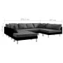 Sofá seccional de cuero sintético negro by , Sofas - Ref: Foro24-287203, Price: 1,00 €, Discount: %