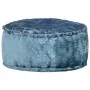 Puf redondo de terciopelo azul 40x20 cm de , Otomanas - Ref: Foro24-287566, Precio: 34,69 €, Descuento: %