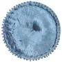 Puf redondo de terciopelo azul 40x20 cm de , Otomanas - Ref: Foro24-287566, Precio: 34,69 €, Descuento: %