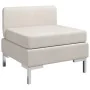 Sofá central seccional con cojín tela color crema von , Sofas - Ref: Foro24-287002, Preis: 125,71 €, Rabatt: %