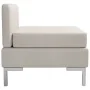 Sofá central seccional con cojín tela color crema von , Sofas - Ref: Foro24-287002, Preis: 125,71 €, Rabatt: %