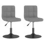 Sillas de comedor giratorias 2 uds de terciopelo gris claro de , Sillas de comedor - Ref: Foro24-334263, Precio: 101,41 €, De...