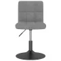 Sillas de comedor giratorias 2 uds de terciopelo gris claro de , Sillas de comedor - Ref: Foro24-334263, Precio: 101,41 €, De...