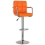 Taburetes de cocina 2 unidades cuero sintético naranja de , Taburetes de cocina - Ref: Foro24-334600, Precio: 149,37 €, Descu...