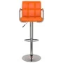 Taburetes de cocina 2 unidades cuero sintético naranja de , Taburetes de cocina - Ref: Foro24-334600, Precio: 149,37 €, Descu...