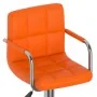 Taburetes de cocina 2 unidades cuero sintético naranja de , Taburetes de cocina - Ref: Foro24-334600, Precio: 149,37 €, Descu...
