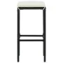 Set muebles de bar para jardín 4 piezas y cojines negro de , Conjuntos de jardín - Ref: Foro24-3064876, Precio: 368,72 €, Des...