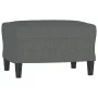 Sillón con taburete tela gris oscuro 60 cm by , Sofas - Ref: Foro24-3201128, Price: 232,01 €, Discount: %