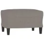 Sofá de 3 plazas con taburete de tela gris taupe 180 cm by , Sofas - Ref: Foro24-3201142, Price: 307,98 €, Discount: %