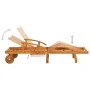 Tumbonas con mesa y cojines 2 uds madera maciza de acacia de , Tumbonas - Ref: Foro24-3077359, Precio: 441,23 €, Descuento: %