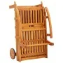 Tumbonas con mesa y cojines 2 uds madera maciza de acacia de , Tumbonas - Ref: Foro24-3077359, Precio: 441,23 €, Descuento: %