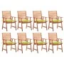 Sillas comedor de jardín y cojines 8 uds madera maciza acacia von , Gartenstühle - Ref: Foro24-3078385, Preis: 535,80 €, Raba...