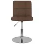 Silla de comedor giratoria tela marrón de , Sillas de comedor - Ref: Foro24-3087471, Precio: 78,92 €, Descuento: %