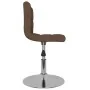 Silla de comedor giratoria tela marrón de , Sillas de comedor - Ref: Foro24-3087471, Precio: 78,92 €, Descuento: %