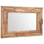 Espejo decorativo rectangular teca 90x60 cm de , Espejos - Ref: Foro24-244563, Precio: 203,70 €, Descuento: %
