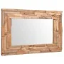 Espejo decorativo rectangular teca 90x60 cm de , Espejos - Ref: Foro24-244563, Precio: 203,70 €, Descuento: %