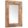 Espejo decorativo rectangular teca 90x60 cm de , Espejos - Ref: Foro24-244563, Precio: 203,70 €, Descuento: %