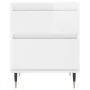 Mesita de noche madera contrachapada blanco brillo 40x35x50 cm de , Mesitas de noche - Ref: Foro24-830656, Precio: 46,26 €, D...