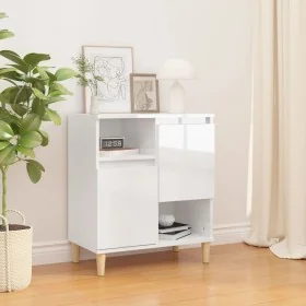 Aparador de madera contrachapada blanco brillante 60x35x70 cm de , Aparadores - Ref: Foro24-821142, Precio: 74,63 €, Descuent...