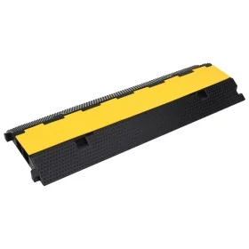 Rampas protectoras de cables con 2 canales goma 100 cm de , Señales de carretera y tráfico - Ref: Foro24-150967, Precio: 65,7...
