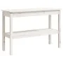 Mesa consola de madera maciza de pino blanco 110x40x75 cm by , Side tables - Ref: Foro24-814300, Price: 116,16 €, Discount: %