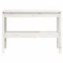 Mesa consola de madera maciza de pino blanco 110x40x75 cm by , Side tables - Ref: Foro24-814300, Price: 116,16 €, Discount: %