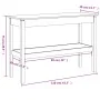 Mesa consola de madera maciza de pino blanco 110x40x75 cm by , Side tables - Ref: Foro24-814300, Price: 116,16 €, Discount: %