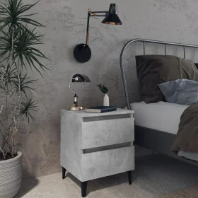 Mesita de noche madera contrachapada gris hormigón 40x35x50 cm von , Nachttische - Ref: Foro24-805877, Preis: 55,88 €, Rabatt: %