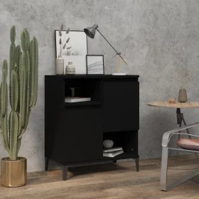 Aparador de madera contrachapada negro 60x35x70 cm von , Sideboards - Ref: Foro24-821149, Preis: 77,38 €, Rabatt: %