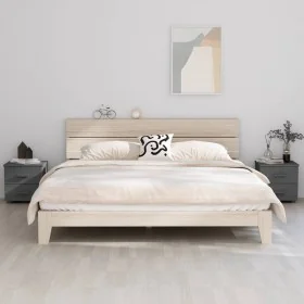 Mesitas noche 2 uds HAMAR pino macizo gris oscuro 40x35x44,5 cm by , Nightstands - Ref: Foro24-340410, Price: 85,31 €, Discou...