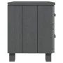 Mesitas noche 2 uds HAMAR pino macizo gris oscuro 40x35x44,5 cm de , Mesitas de noche - Ref: Foro24-340410, Precio: 85,31 €, ...