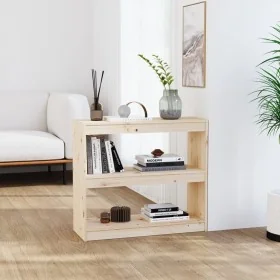 Estantería/divisor de espacios madera de pino 80x30x71,5 cm de , Librerías y estanterías - Ref: Foro24-808183, Precio: 60,39 ...