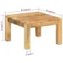 Mesa de centro de madera maciza de mango 55x55x35 cm de , Mesas de centro - Ref: Foro24-350321, Precio: 99,69 €, Descuento: %