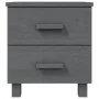 Mesita de noche HAMAR pino macizo gris oscuro 40x35x44,5 cm von , Nachttische - Ref: Foro24-340406, Preis: 47,75 €, Rabatt: %