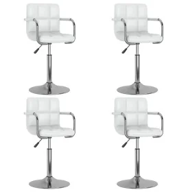 Sillas de comedor giratorias 4 unidades cuero sintético blanco de , Sillas de comedor - Ref: Foro24-3087886, Precio: 244,14 €...
