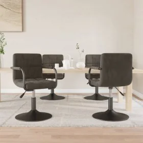 Sillas de comedor giratorias 4 unidades terciopelo gris oscuro by , dining chairs - Ref: Foro24-3087920, Price: 248,07 €, Dis...