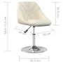 Sillas de comedor giratorias 4 unidades terciopelo color crema by , dining chairs - Ref: Foro24-3088757, Price: 228,36 €, Dis...