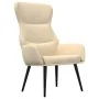 Sillón de relax con reposapiés de tela color crema de , Sillones - Ref: Foro24-3097431, Precio: 120,32 €, Descuento: %