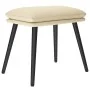 Sillón de relax con reposapiés de tela color crema de , Sillones - Ref: Foro24-3097431, Precio: 120,32 €, Descuento: %