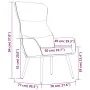 Sillón de relax con reposapiés de tela color crema de , Sillones - Ref: Foro24-3097431, Precio: 120,32 €, Descuento: %