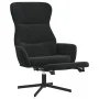 Sillón de relax con reposapiés terciopelo negro de , Sillones - Ref: Foro24-3097501, Precio: 120,78 €, Descuento: %