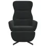 Sillón de relax con reposapiés terciopelo negro de , Sillones - Ref: Foro24-3097501, Precio: 120,78 €, Descuento: %