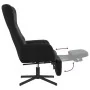 Sillón de relax con reposapiés terciopelo negro de , Sillones - Ref: Foro24-3097501, Precio: 120,78 €, Descuento: %