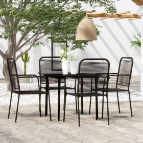 Juego de comedor de jardín 5 piezas negro von , Gartensets - Ref: Foro24-3099144, Preis: 295,58 €, Rabatt: %