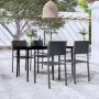 Juego de comedor para jardín 5 piezas negro by , Garden sets - Ref: Foro24-3099277, Price: 322,82 €, Discount: %