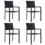 Juego de comedor para jardín 5 piezas negro by , Garden sets - Ref: Foro24-3099277, Price: 322,82 €, Discount: %