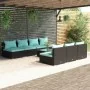 Set de sofás de jardín 8 piezas y cojines ratán sintético negro von , Gartensets - Ref: Foro24-3101465, Preis: 843,71 €, Raba...