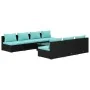 Set de sofás de jardín 8 piezas y cojines ratán sintético negro von , Gartensets - Ref: Foro24-3101465, Preis: 843,71 €, Raba...