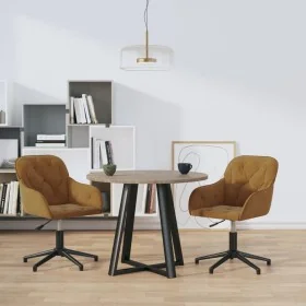 Sillas de comedor giratorias 2 unidades terciopelo marrón by , dining chairs - Ref: Foro24-3103385, Price: 166,36 €, Discount: %