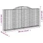 Cestas gaviones 25 uds forma de arco hierro 300x30x140/160 cm de , Maceteros y jardineras - Ref: Foro24-3146572, Precio: 2,00...